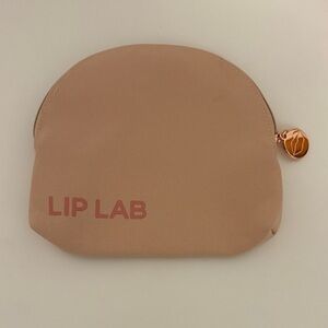 Lip Lab light pink cosmetic bag